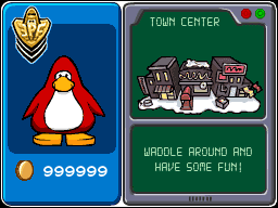 Normal in-game status panel after selecting the five-stripe badge asset.